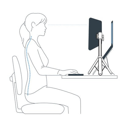 Standivarius X-Stand Portable Ergonomic Monitor/Tablet Stand ST-XSTDT-B