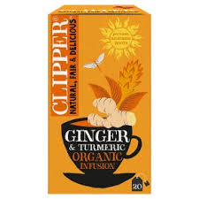 Clipper Organic Ginger & Turmeric Envelopes 20's