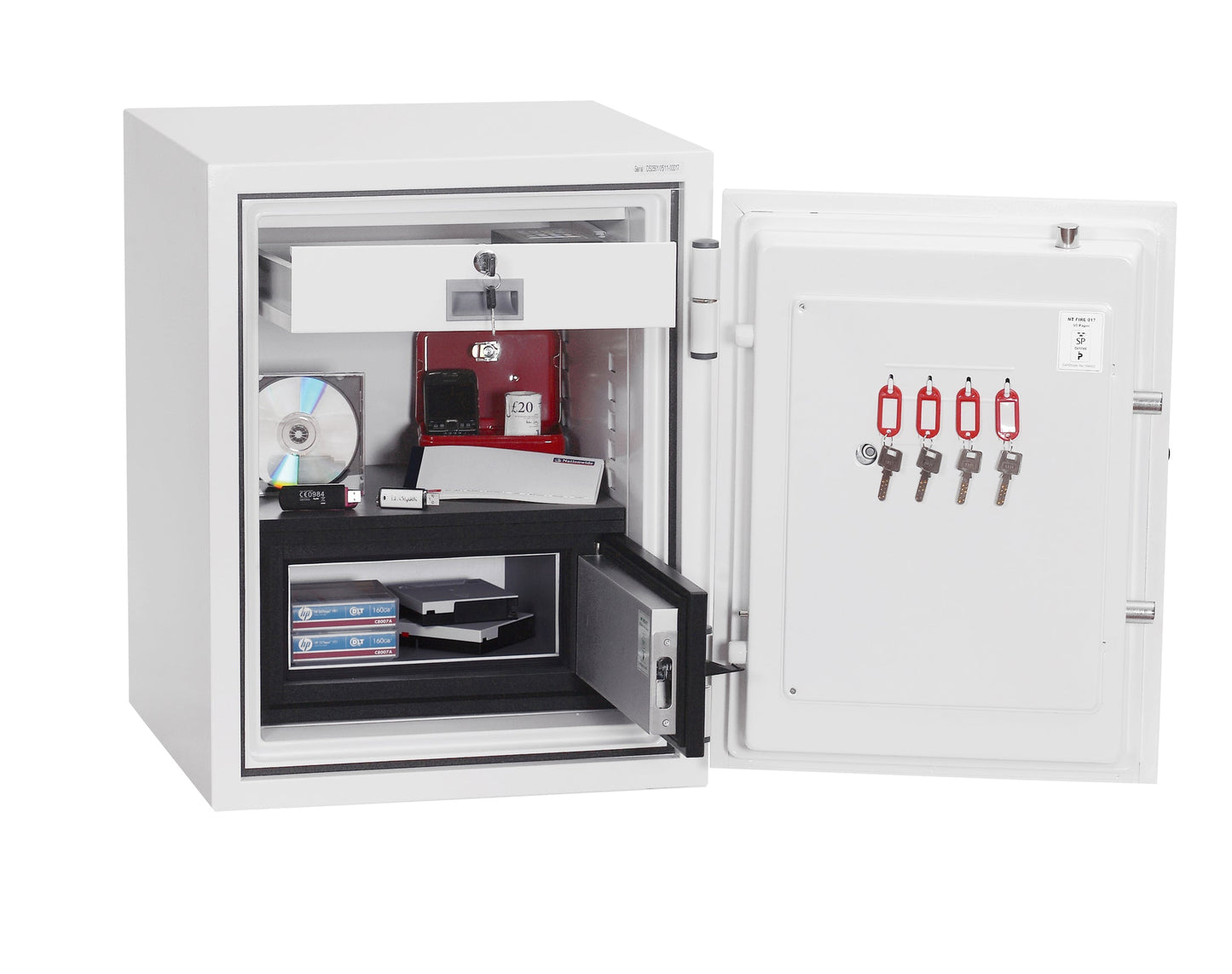 Phoenix Datacombi Size 1 Data Safe Electronic Lock White DS2501E