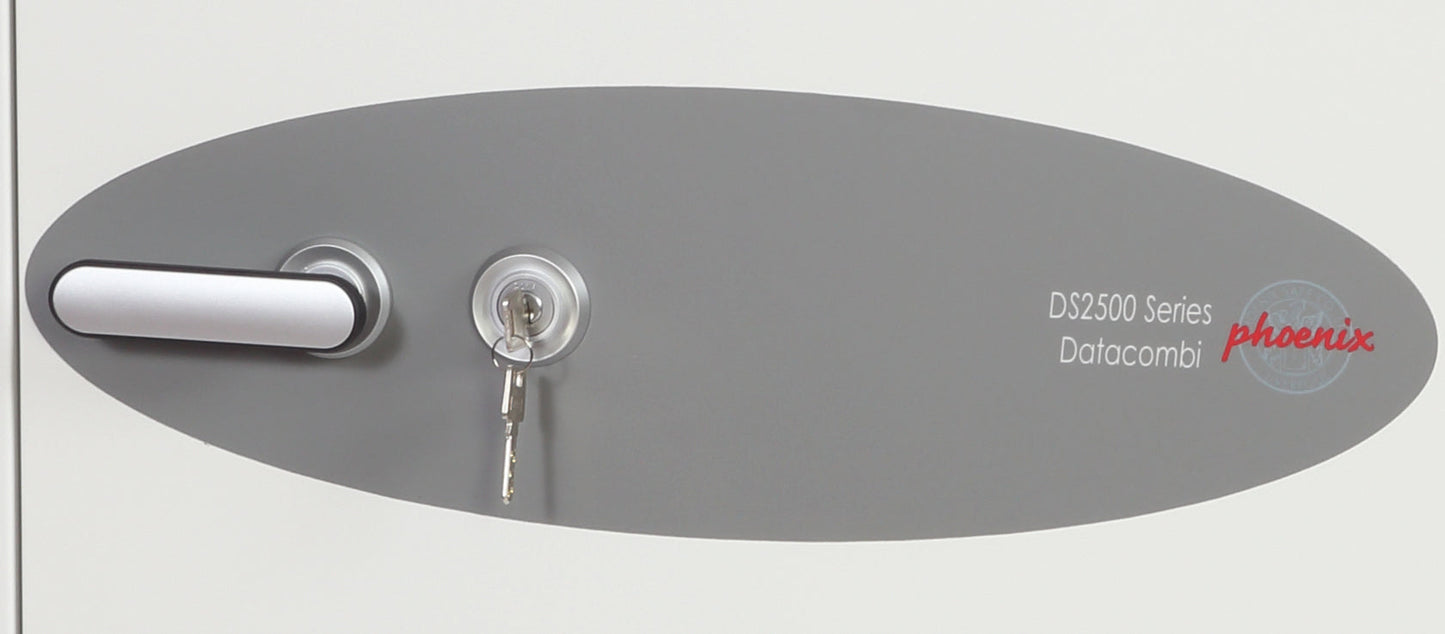 Phoenix Datacombi Size 2 Data Safe Key Lock White DS2502K