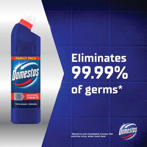 Domestos Bleach Regular 1.25 Litres (Pack of 12) C001062