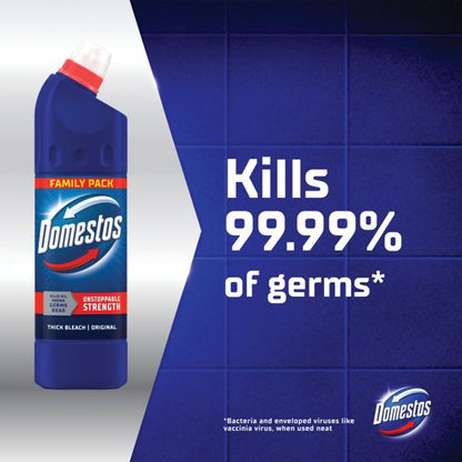 Domestos Bleach Regular 1.25 Litres (Pack of 12) C001062
