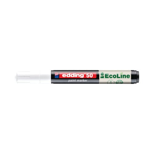 Edding E-50 Water-Based Paint Marker Medium White (Pack of 10) 4-50-049/10