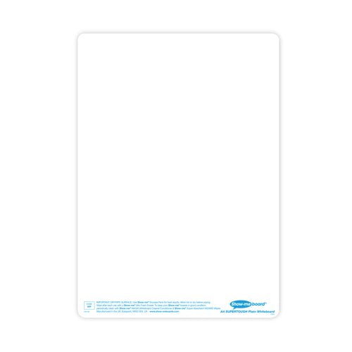 Show-me SUPERTOUGH A4 Whiteboards Plain/Plain Classpack (35 boards pens and erasers + Free cleaners)