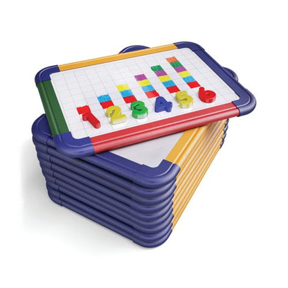 Show-me Magnetic Whiteboard A4 Gridded (10 Pack) MBA4/10