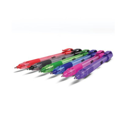 Swash Triangular Ballpoint Pens Rubber-Grip Purple (Pack of 40) + 3 Free Green BBT40PUR