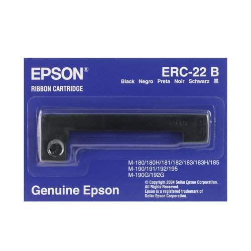 Epson ERC22B Ribbon Cartridge Black C43S015358