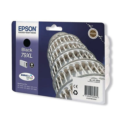 Epson 79XL Tower of Pisa DURABrite Ultra Ink Cartridge High Yield Black C13T79014010