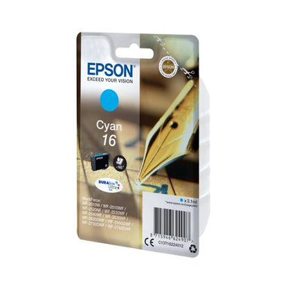 Epson 16 Pen and Crossword DURABrite Ultra Ink Cartridge Cyan C13T16224012