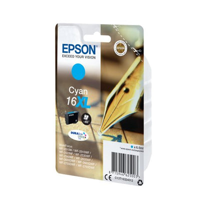 Epson 16XL Pen and Crossword DURABrite Ultra Ink Cartridge High Yield Cyan C13T16324012