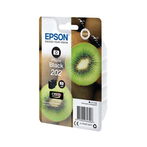 Epson 202 Kiwi Claria Premium Ink Cartridge Photo Black C13T02F14010