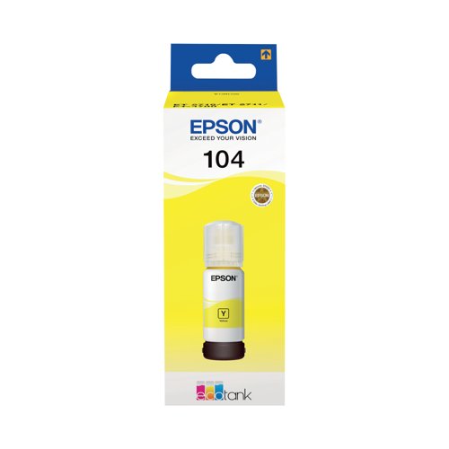 Epson 104 EcoTank Ink Bottle Yellow C13T00P440