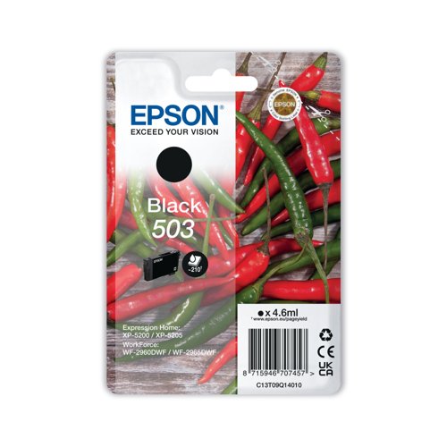 Epson 503 Chillies Ink Cartridge Black C13T09Q14010