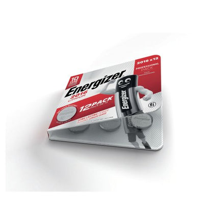 Energizer Lithium CR2016 Coin Cell Battery (Pack of 12) 7638900453836
