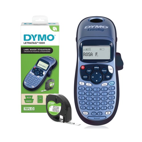 Dymo LetraTag 100H Handheld LabelMaker Black 2174576