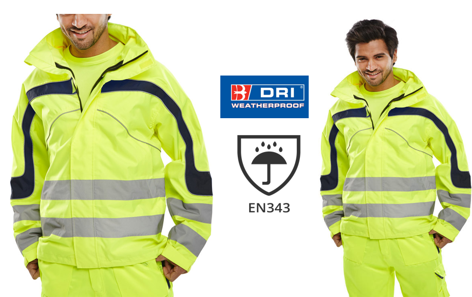 Beeswift Eton Yellow Hi-Vis Jacket - UK BUSINESS SUPPLIES