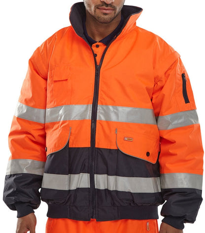 Beeswift Europa Orange Bomber Jacket {All Sizes} - UK BUSINESS SUPPLIES