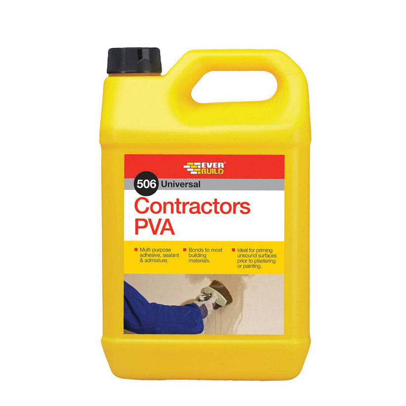 Everbuild Contractors PVA Adhesive And Sealer | 2 x 5 Litre