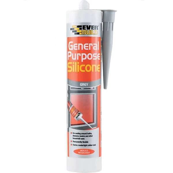 Everbuild General-purpose Silicone Sealant Grey 280ml