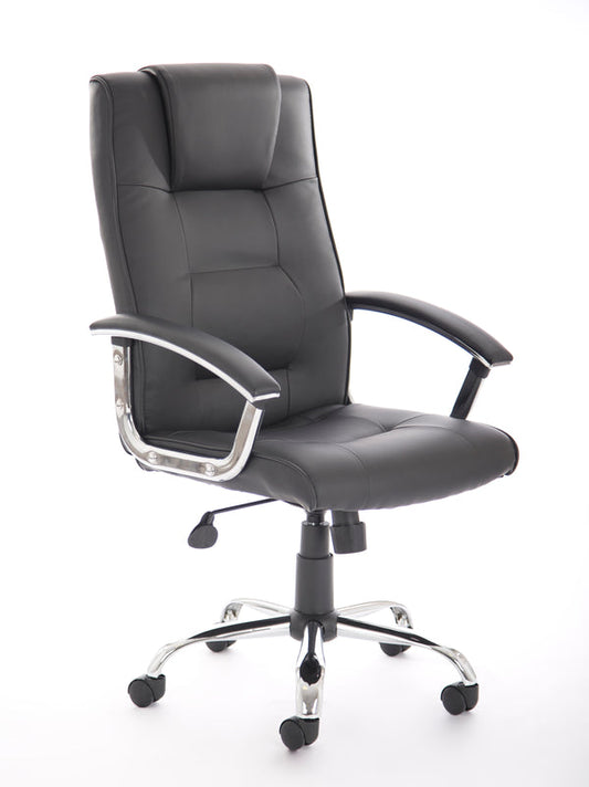 Thrift Executive Chair Black Soft Bonded Leather EX000163