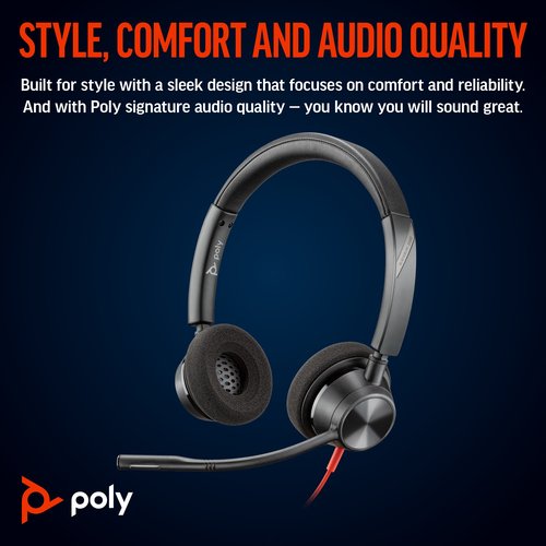 Poly Blackwire 3320 Stereo MS USB-C/A Headset 8X220AA