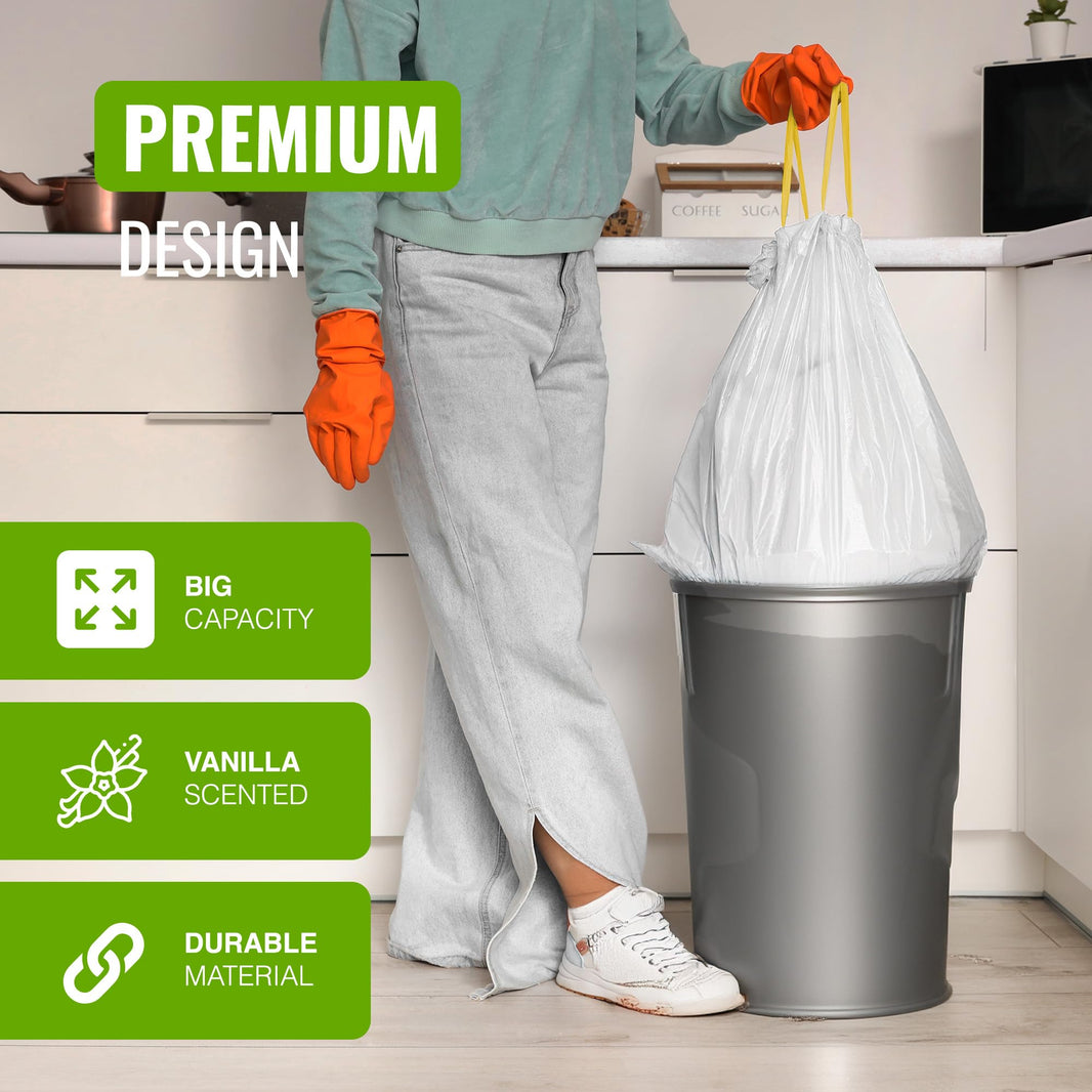 Ecobag Swing Bin Liners Vanilla 50 Litre Pack 15's