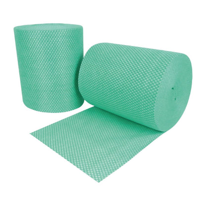 Ramon Hygiene Optima All Purpose, Non Woven Cloth Roll 350 Sheet {Green}