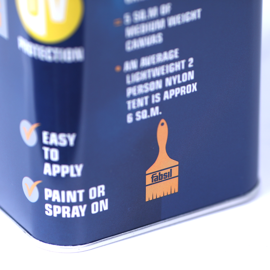 Fabsil Plus Uv Paint On Proofer - Black, 2.5 Litres