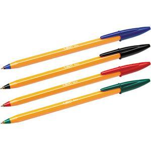 Bic Orange Fine Ballpoint Pen Black (Pack of 20) 1199110114