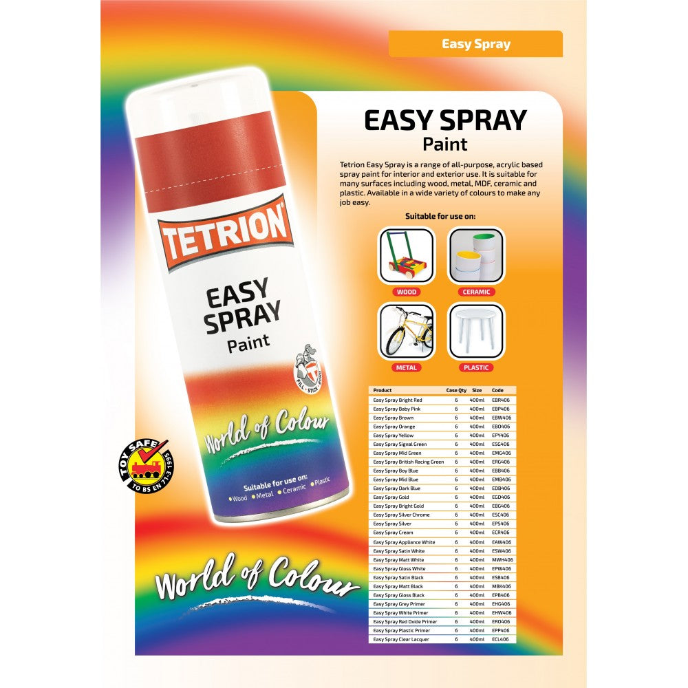 Tetrion EBG406 Easy Spray Bright Gold 400ml