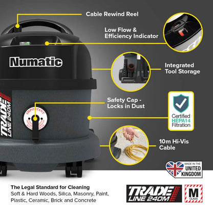 Numatic M-Class Dust Vacuum Cleaner 9L