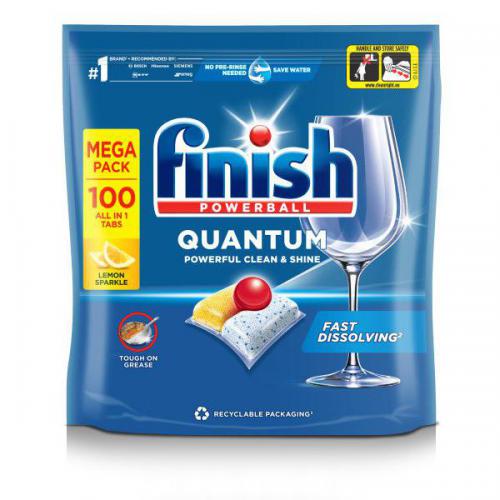 Finish Powerball Lemon Dishwasher Tablets 100's