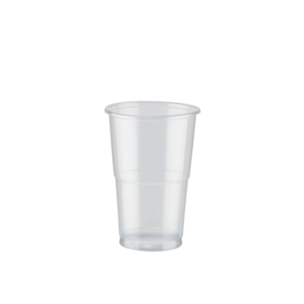 Plastic Half Pint Glass Clear (Pack of 50) 0510033