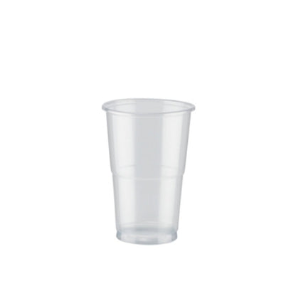 Plastic Half Pint Glass Clear (Pack of 50) 0510033