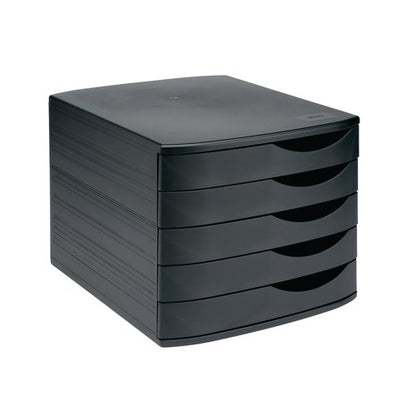 5 Star Desktop 5 Drawer Set A4 Documents up to 260x350mm Black/Black 108391