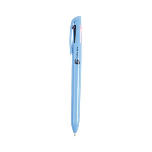 5 Star 4 Colour Peer Marking Ballpoint Pen Blue Barrel Black/Purple/Green/Pink (Pack of 12) FS667984