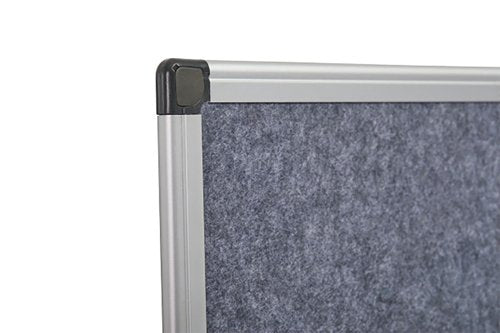 5 Star Fire Retardant Noticeboard 1800x1200mm Grey FS669104