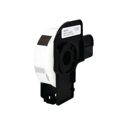 Five Star Non-OEM Replacement for Brother DK-11204 Black on White 17mm x 54mm 400/Roll FS672774