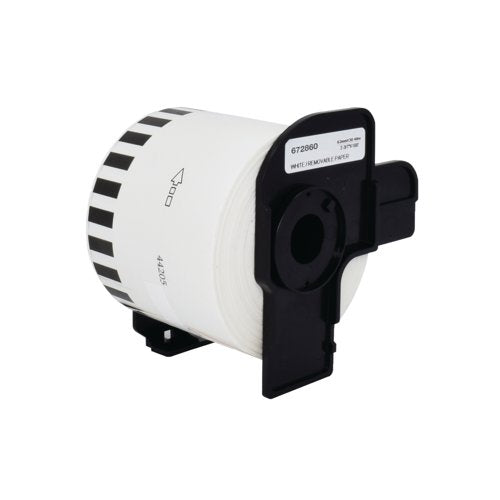 Five Star Non-OEM Replacement for Brother DK-44205 Black on White 62mm x 30.48m FS672860