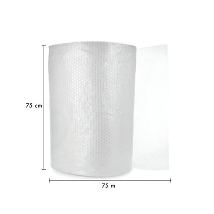 5 Star Bubble Wrap Roll Small Bubble 750mmx75m Clear FS678734