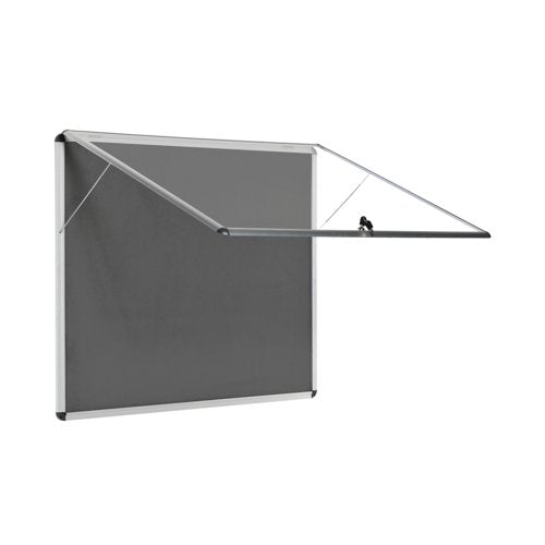 5 Star Glazed Fire Retardant Noticeboard 8x A4 Sheets Grey FS679347