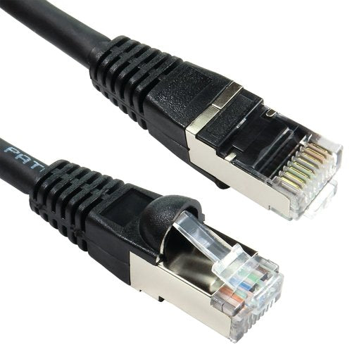 5 Star Cat6A S/STP LSOH Patch Cable Snagless 1m Black FS686934