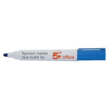 5 Star Flipchart Marker Bullet Tip Water-based 2mm Line Wallet Assorted (Pack of 4) 909922