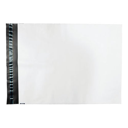 5 Star Waterproof Polythene Envelope Peel/Seal 360x430mm 50mm Flap Opaque (Pack of 100) 935795