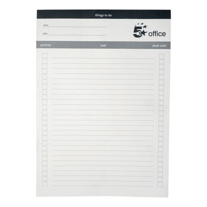 5 Star Things To Do Today Pad A4 80 Sheets 938295