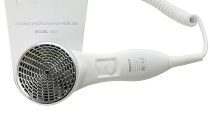 Kendal 1600 Wall Mounted Hair Dryer with Integrated Shaver Socket White 3004
