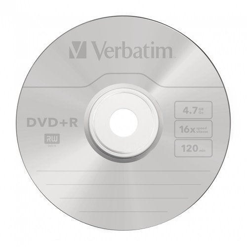 Verbatim DVD+R Spindle 16x 4.7GB (Pack of 25) 43500
