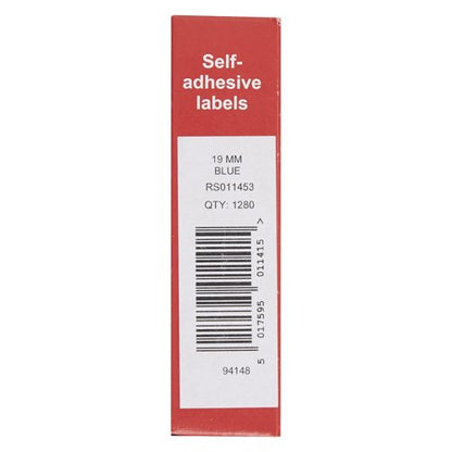 Blick Labels in Dispensers Round 19mm Blue (Pack of 1280) RS011453