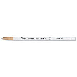 Sharpie Peel-Off China Marker White (Pack 12) - S0305061