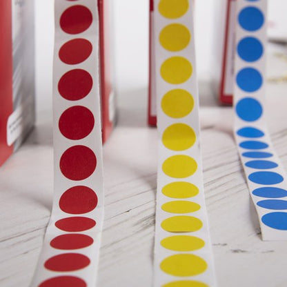 Blick Labels in Dispensers Round 19mm Red (Pack of 1280) RS012054